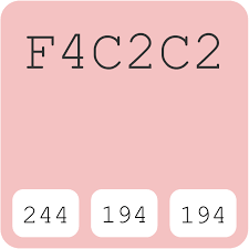Baby Pink F4c2c2 Hex Color Code Schemes Paints