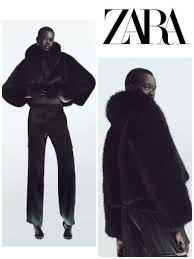 Zara 2023 24fw Cropped Faux Fur Jacket