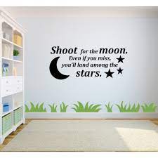 Shoot For The Moon Wall Quote Xplore
