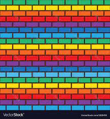 rainbow bricks royalty free vector