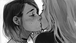 Get inspired by our community of talented artists. Artstation Kiss Me Lesly Oh Kissing Drawing Lesbian Art Kissing Reference