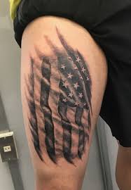 Not exactly identical but essentially the same. American Flag Black And Gray Black Tattoos Black Flag Tattoo Chest Tattoo Black And Grey