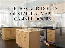 staining maple cabinet doors
