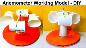 anemometer working model using paper