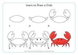 Check spelling or type a new query. Learn To Draw A Crab Easy Drawings Sea Creatures Drawing Drawings