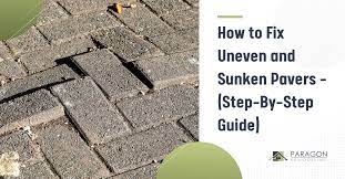 how to fix uneven and sunken pavers