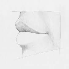 how to draw lips from the side how to