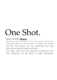one shot meaning poster picture