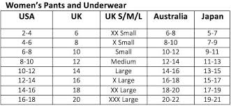 Uniqlo Women U S Underwear Size Chart Www
