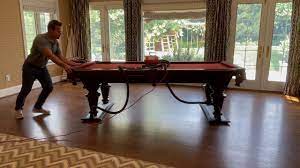 how to move a pool table without taking
