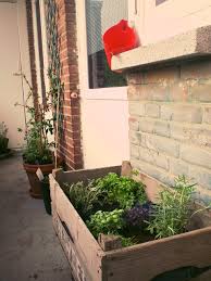 Wooden Crate As A Planter Box