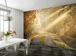 Autumn Forest Patch Wall Mural Wallpaper