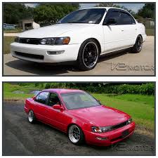 This is not my modification. Front Bumper Mesh Grill Grille Fits Jdm Toyota Corolla 93 97 1993 1997 Ae100
