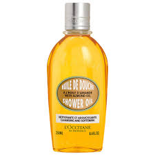 refillable shower oil with almond oil