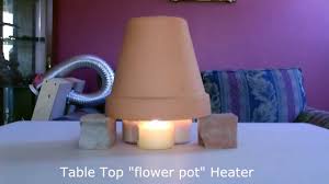 candle powered e heater diy air
