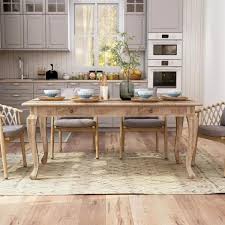 This premium new product dining table set is universally acknowledged as an excellent house ware. Furniture Of America Amani 68 In L Natural Rectangle Mango Wood Dining Table With 2 Drawers Idf 51001 The Home Depot