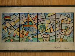 design drawing for stained glass window