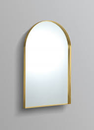 Ce Yellow Gold Frame Arch Mirror 600