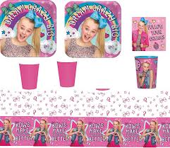 Maybe you would like to learn more about one of these? Jojo Siwa Party Supply Kit For 16 Guests Plates Cups Napkins Tablecover Original Version Toys Games Amazon Com