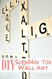 Diy Scrabble Tile Wall Art Decor