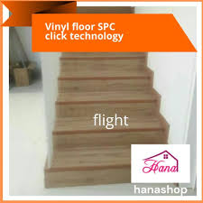 The staircase is usually made out of a material like cement or wood and is not complete until you cover it with some kind of flooring. Vinyl Floor Spc 5mm For Stairs Click Technology Shopee Malaysia