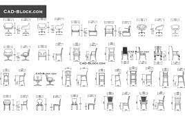 chairs elevation cad blocks free