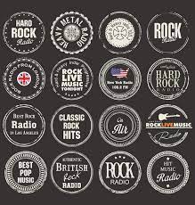 rock radio station grunge badges