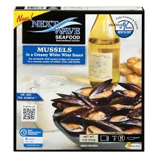 save on next wave mussels in a creamy