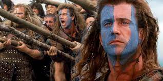 why the scots painted their faces blue