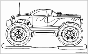 Monster truck coloring pages are a fun way for kids of all ages to develop creativity, focus, motor skills and color recognition. Cool Monster Truck Coloring Pages Transport Coloring Pages Coloring Pages For Kids And Adults