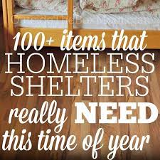 what homeless shelters really need this
