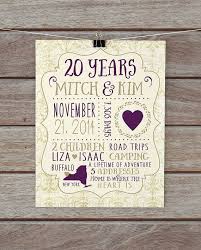 Shop the best creative 20th anniversary gift ideas for him below. 20 Year Anniversary Anniversary Present Custom Gift For Etsy 20th Anniversary Gifts 20 Year Wedding Anniversary Gift 20 Year Anniversary