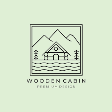 Modern House Cabin Cottage Logo Vector