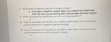 negative percent change in me