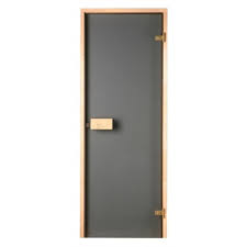 Sauna Door 8x21 Classic With Gray Glass