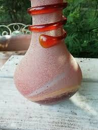Barley Sugar Mid Century Art Glass Vase