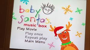After downloading the iso you can either burn it to another dvd disc or mount the file on your computer and use dvd player software such as vlc media player to play the file like you would a dvd disc. Baby Santa S Music Box 2001 Dvd Menu Youtube