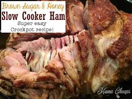 brown sugar and honey slow cooker ham