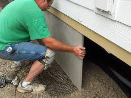 insulate my mobile home skirting