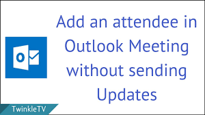 update a meeting without sending