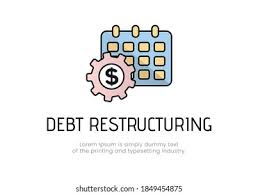 Finance Debt Restructuring Calendar Logo Near Stock Vector (Royalty Free)  1849454875