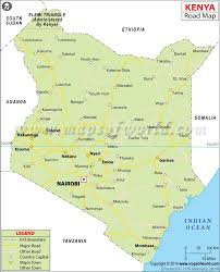 A database of 52 prominent cities in kenya. Kenya Road Map Map Roadmap Route Map