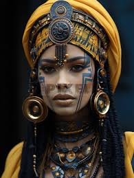 ancient egyptian makeup and headdress