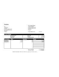 Free Invoice Templates For Word Excel Open Office