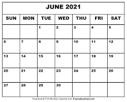Doesn't get easier than that. Free Printable June 2021 Calendar June 2021 Planner Editable