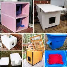 15 Diy Outdoor Cat House Plans For