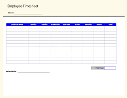 Employee Time Sheet Templates Business Form Letter Template