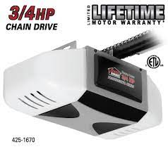 425 1670 3 4hp chain drive opener