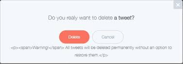 how to delete all tweets from twitter