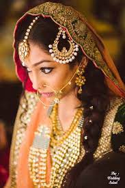 photo of braid hairstyle on nikah with